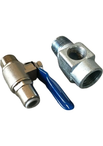Su Arıtma Metal Hat Alma Aparatı 3/8'' + Küresel Vana 6 mm
