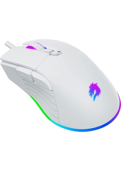 M12 Vital 12800 DPI Beyaz RGB Gaming Mouse modelleri
