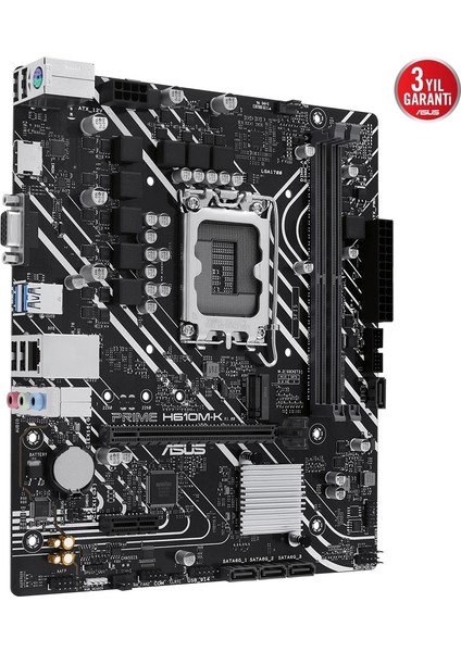 Prime H610M-K DDR5 5600MHz (OC) M.2 1700p mATX Anakart