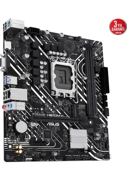 Prime H610M-K DDR5 5600MHz (OC) M.2 1700p mATX Anakart