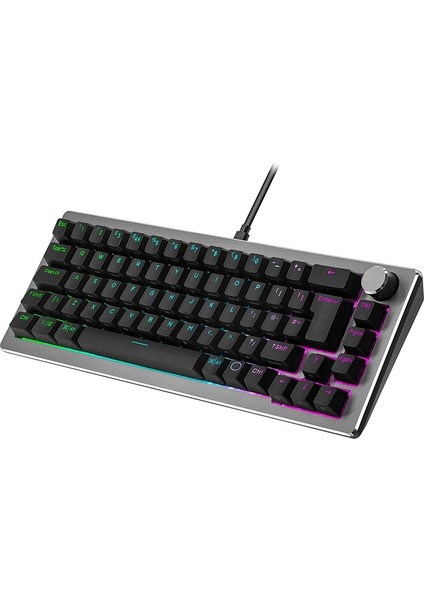 CK720 Siyah RGB Hot Swap %65 Kailh Box White Switch Mekanik Kablolu Gaming Klavye