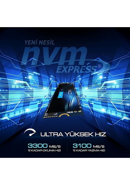 M300 500GB NVMe 3300/3100MB/s Gen3x4 M.2 2280 SSD