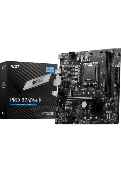 Pro B760M-B DDR4 4800Mhz (OC) M.2 1700p mATX Anakart