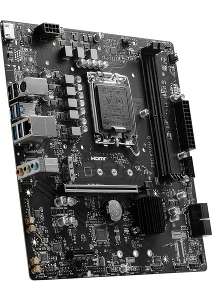 Pro B760M-B DDR4 4800Mhz (OC) M.2 1700p mATX Anakart