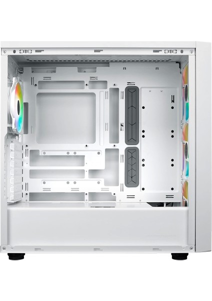 MasterBox 600 ARGB Tempered Glass White USB 3.2 E-ATX Mid Tower Kasa