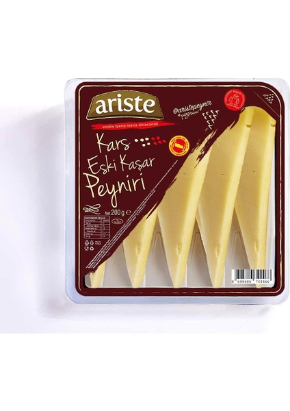 Keyif Serisi – Dilimli Kars Eski Kaşar Peyniri 200 gr – Olgunlaştırılmış