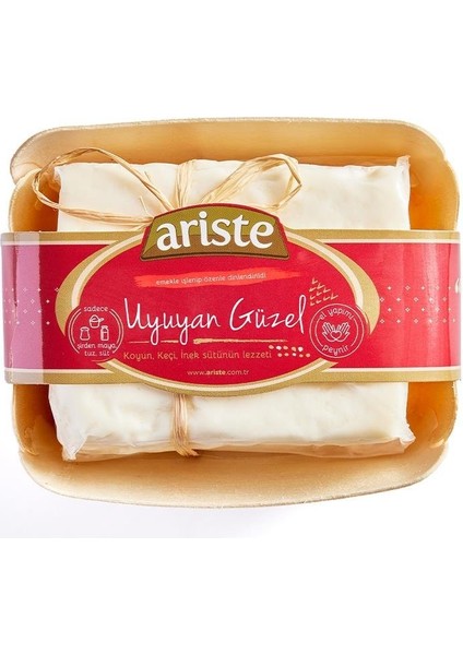 Uyuyan Güzel Ahşap Hediyelik Kutulu Tam Yağlı Ezine Peyniri 450 gr (Koyun Sütü Ağırlıklı) – Olgunlaştırılmış