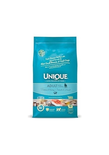 Unique Adult Mini&s With Salmon&anchovy 3 kg