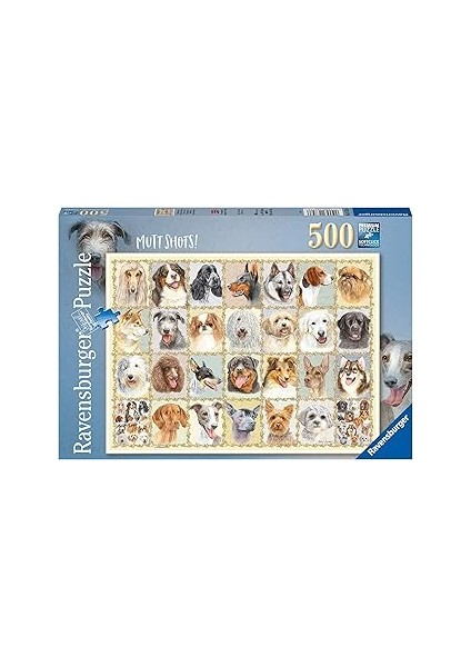 Ravensburger 500 Parçalı Puzzle, Mutt Shots