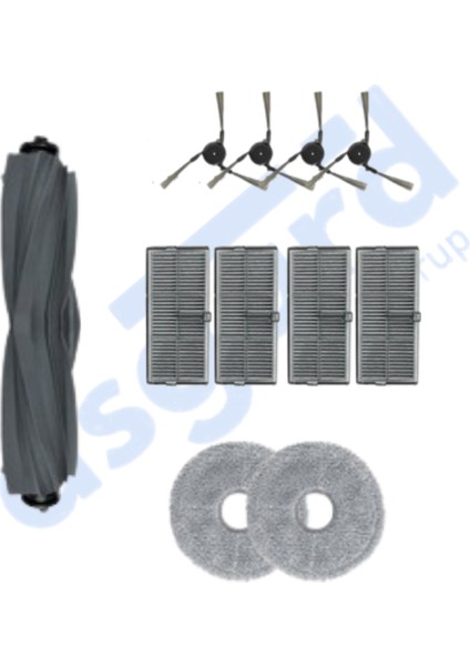 Dreame X40 MASTER-X40 ULTRA-L40 Ultra Uyumlu 1 Ana Fırça 4 Yan Fırça 2 Filtre 2 Mop