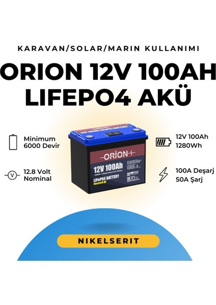 Lifepo4 12.8V 100AH Smart Akü Bluetooth Ekranlı fiyatları