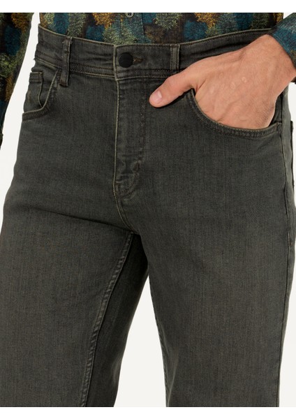 Erkek Yeşil Slim Fit Jean Pantolon 50259340-DN0030