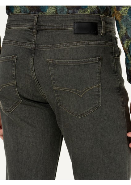 Erkek Yeşil Slim Fit Jean Pantolon 50259340-DN0030