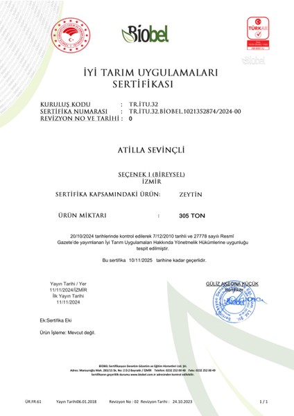 3 Lt Erken Hasat Soğuk Sıkım Memecik Natürel Sızma Zeytinyağı | Tek Bahçe (2024/2025)