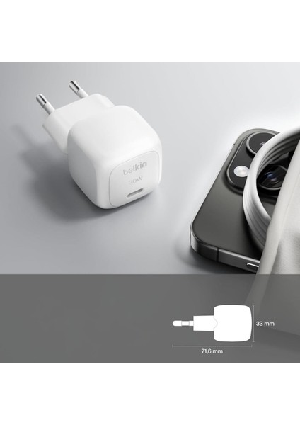 Boost Compact Usb-C Pd 3.1 30W Şarj Cihazı, Beyaz