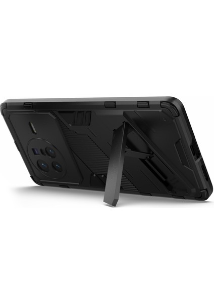 Vivo X80 5g Kickstand Combo Pc+Tpu Kılıf Düşmeye Dayanıklı Çift Katmanlı Koruyucu Cep Telefonu Kabuğu-Siyah (Yurt Dışından) indirimleri