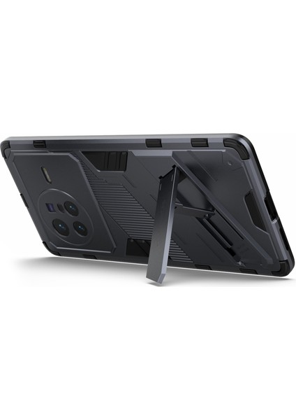 Vivo X80 5g Kickstand Combo Pc+Tpu Kılıf Düşmeye Dayanıklı Çift Katmanlı Koruyucu Cep Telefonu Kabuğu-Gri (Yurt Dışından) indirimleri