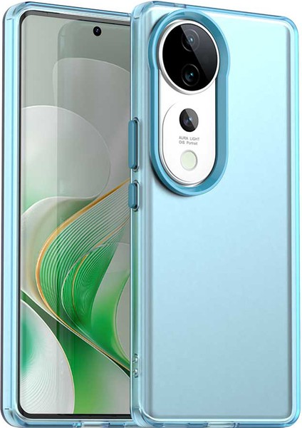 Vivo S19 Pro 5G/V40 5G/V40 Pro 5g Kılıf Pc+Tpu+Pet Mat Düşmeye Karşı Dayanıklı Telefon Arka Kapağı-Mavi (Yurt Dışından)