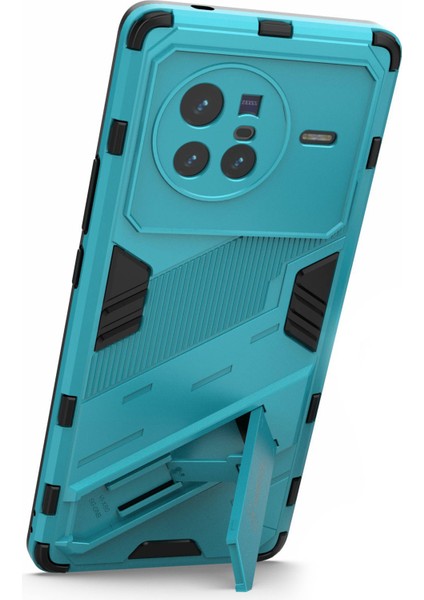 Vivo X80 5g Kickstand Combo Pc+Tpu Kılıf Düşmeye Dayanıklı Çift Katmanlı Koruyucu Cep Telefonu Kabuğu-Bebek Mavisi (Yurt Dışından) fırsatları