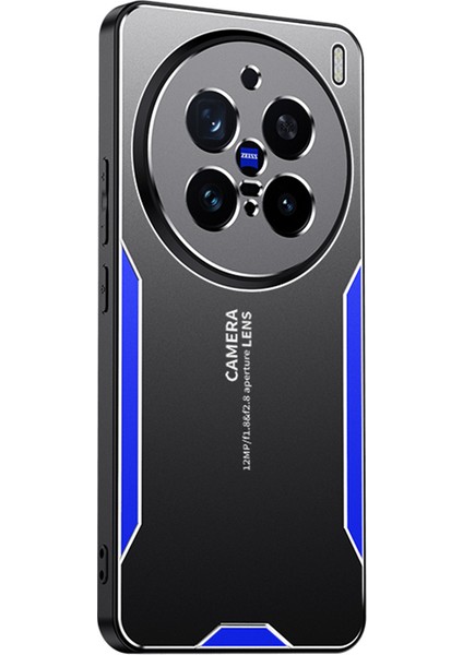 Vivo X200 Pro 5g Telefon Kılıfı Alüminyum Alaşımlı Tpu Pc Arka Kapak-Mavi (Yurt Dışından)