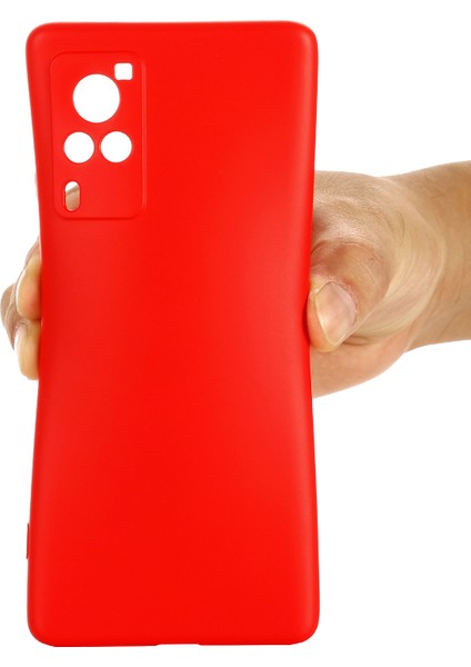 Mikrofiber Astar Hassas Kesik Parmak Izi Önleyici Sıvı Silikon Kılıf Telefon Arka Kapağı Vivo X60 Pro 5g (Küresel)-Kırmızı Için Kullanışlı Kayış (Yurt Dışından) indirimleri