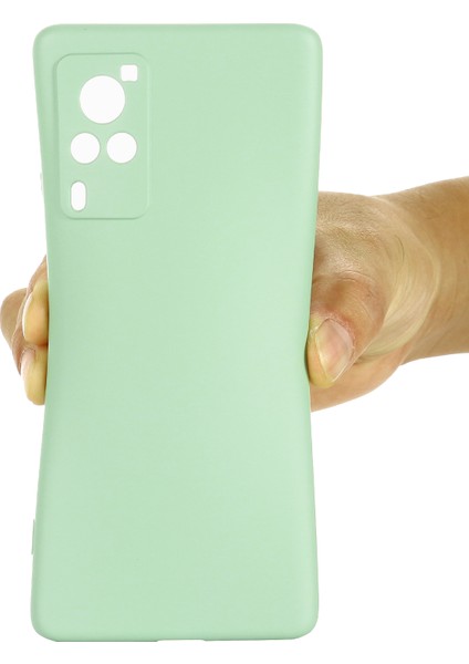 Mikrofiber Astar Hassas Kesik Parmak Izi Önleyici Sıvı Silikon Kılıf Telefon Arka Kapağı Vivo X60 Pro 5g (Küresel)-Yeşil Için Kullanışlı Kayışlı (Yurt Dışından) indirimleri