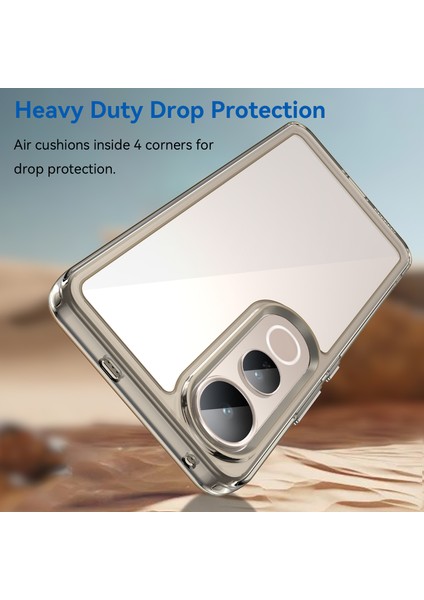 Vivo V50 Lite 5g/4g Kılıf Tpu+Akrilik Koruyucu Şeffaf Telefon Kılıfı-Şeffaf Gri (Yurt Dışından) fiyatları