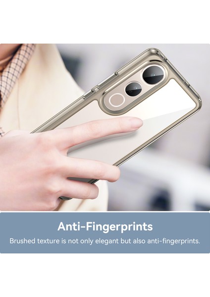 Vivo V50 Lite 5g/4g Kılıf Tpu+Akrilik Koruyucu Şeffaf Telefon Kılıfı-Şeffaf Gri (Yurt Dışından) fırsatları