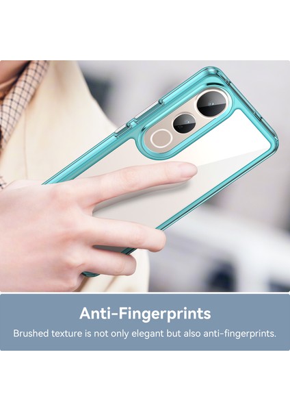 Vivo V50 Lite 5g/4g Kılıf Tpu+Akrilik Koruyucu Şeffaf Telefon Kılıfı-Şeffaf Mavi (Yurt Dışından) fırsatları