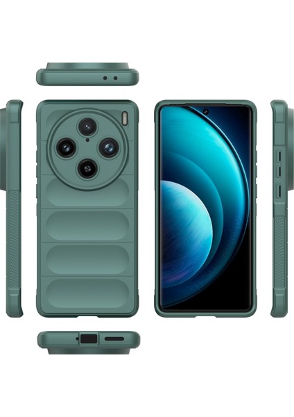Vivo X100 Pro 5g Kılıf Yumuşak Tpu Arka Kabuk Sağlam Cep Telefonu Koruyucu Kapak-Yeşil (Yurt Dışından)
