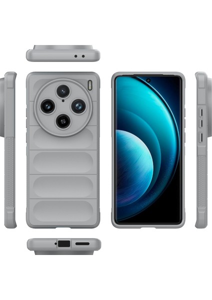 Vivo X100 Pro 5g Kılıf Yumuşak Tpu Arka Kabuk Sağlam Cep Telefonu Koruyucu Kapak-Açık Gri (Yurt Dışından)