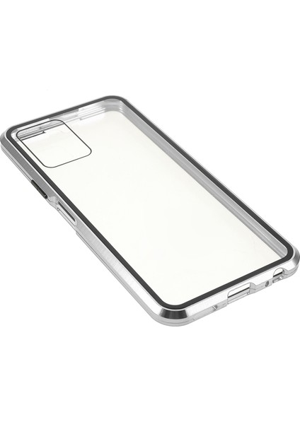 Vivo Y21-GÜMÜŞ Için Çift Taraflı Temperli Cam + Metal Çerçeve Hibrit Telefon Kılıfı Manyetik Kapatma ile Tam Koruma Kılıfı (Yurt Dışından) fırsatları