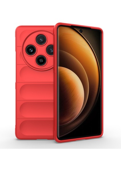 Vivo X100 5g Kılıf Sağlam Telefon Koruyucu Yumuşak Tpu Telefon Arka Kabuk Kapağı-Kırmızı (Yurt Dışından)