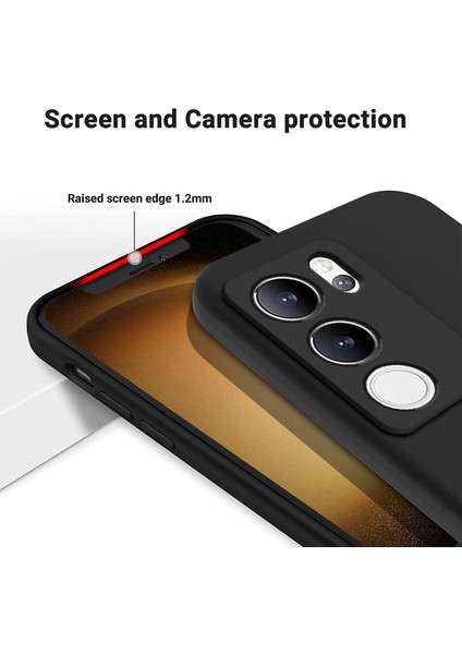 Vivo V29 5g/vivo S17 Pro 5g Kılıf Ince Kabuk Sıvı Silikon Cep Telefonu Kılıfı-Siyah (Yurt Dışından) fırsatları