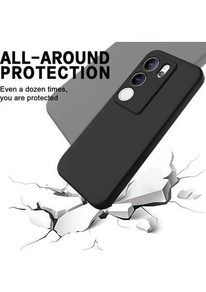 Vivo V29 5g/vivo S17 Pro 5g Kılıf Ince Kabuk Sıvı Silikon Cep Telefonu Kılıfı-Siyah (Yurt Dışından) indirimleri