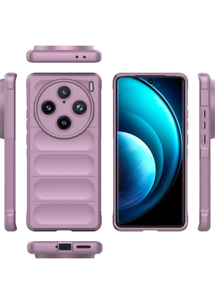 Vivo X100 Pro 5g Kılıf Yumuşak Tpu Arka Kabuk Sağlam Cep Telefonu Koruyucu Kapak-Açık Mor (Yurt Dışından)