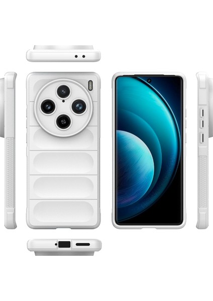 Vivo X100 Pro 5g Kılıf Yumuşak Tpu Arka Kabuk Sağlam Cep Telefonu Koruyucu Kapak-Beyaz (Yurt Dışından)