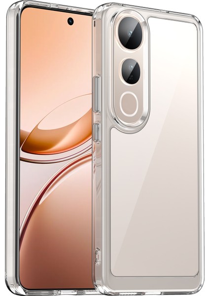Vivo V50 Lite 5g/4g Kılıf Tpu+Akrilik Koruyucu Şeffaf Telefon Kılıfı-Şeffaf (Yurt Dışından)