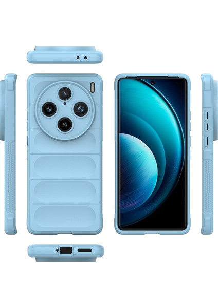 Vivo X100 Pro 5g Kılıf Yumuşak Tpu Arka Kabuk Sağlam Cep Telefonu Koruyucu Kapak-Bebek Mavisi (Yurt Dışından)