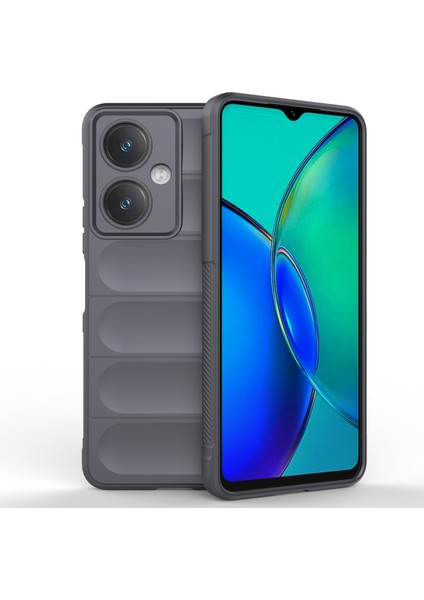 Vivo Y27 4g Kılıf Tpu Telefon Arka Koruyucu Darbeye Dayanıklı Kapak-Koyu Gri (Yurt Dışından)