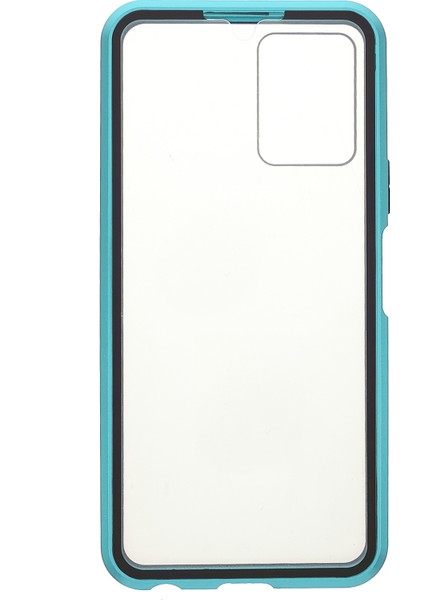 Vivo Y21-GREEN Için Çift Taraflı Temperli Cam + Metal Çerçeve Hibrit Telefon Kılıfı Manyetik Kapatma ile Tam Koruma Kılıfı (Yurt Dışından) modelleri