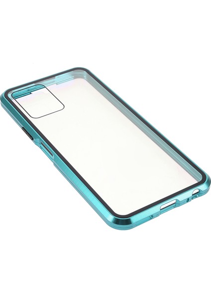 Vivo Y21-GREEN Için Çift Taraflı Temperli Cam + Metal Çerçeve Hibrit Telefon Kılıfı Manyetik Kapatma ile Tam Koruma Kılıfı (Yurt Dışından) fırsatları