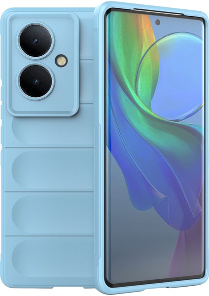 Vivo Y78+5G/V29 Lite 5g Darbeye Dayanıklı Telefon Kılıfı Yumuşak Tpu Koruyucu Kılıf-Bebek Mavisi (Yurt Dışından)