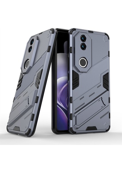 Vivo V50 5g Kılıf Pc+Tpu Darbeye Dayanıklı Telefon Kılıfı Kickstand Ile-Gri (Yurt Dışından) modelleri