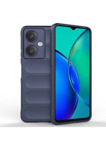 Vivo Y27 4g Kılıf Tpu Telefon Arka Koruyucu Darbeye Dayanıklı Kapak-Koyu Mavi (Yurt Dışından)