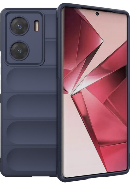 Vivo V29E(HINDISTAN)5G Kılıf Yumuşak Tpu Sağlam Darbeye Dayanıklı Cep Telefonu Kılıfı-Koyu Mavi (Yurt Dışından)