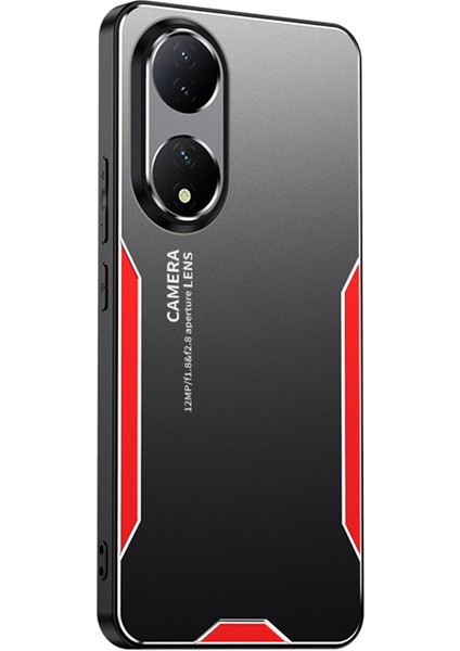 Vivo Y100 5g Telefon Kılıfı Alüminyum Alaşım + Tpu + Pc Hibrit Düşmeye Dayanıklı Kılıf-Kırmızı (Yurt Dışından)