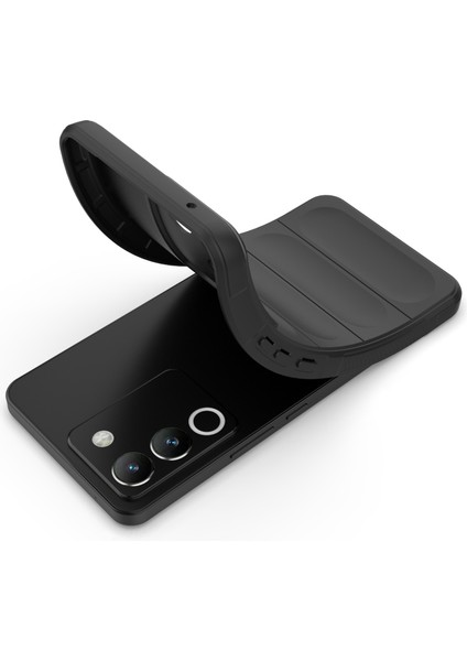 Vivo Y200(HINDISTAN)5G Tpu Kılıf Düşmeye Lı Telefon Arka Kapağı-Koyu Gri (Yurt Dışından) modelleri