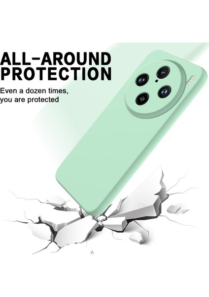 Vivo X100 Pro 5g Kılıf Slim-Fit Telefon Kılıfı Sıvı Silikon Telefon Kabuğu Kayışlı-Yeşil (Yurt Dışından) fiyatları