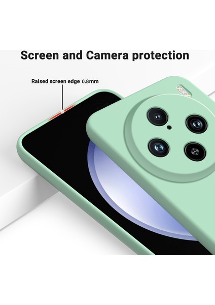 Vivo X100 Pro 5g Kılıf Slim-Fit Telefon Kılıfı Sıvı Silikon Telefon Kabuğu Kayışlı-Yeşil (Yurt Dışından) fırsatları